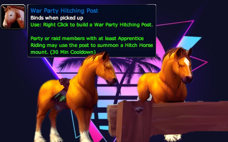War Party Hitching Post